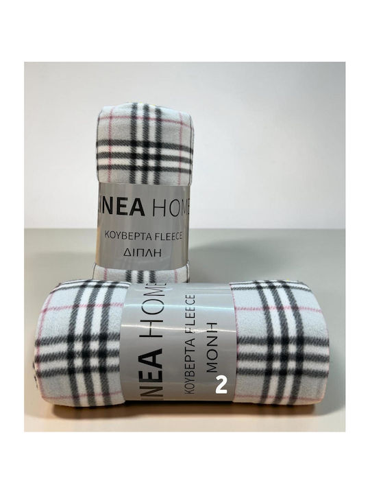 Linea Home Κουβέρτα Fleece Μονή 150x200εκ. Εκρού