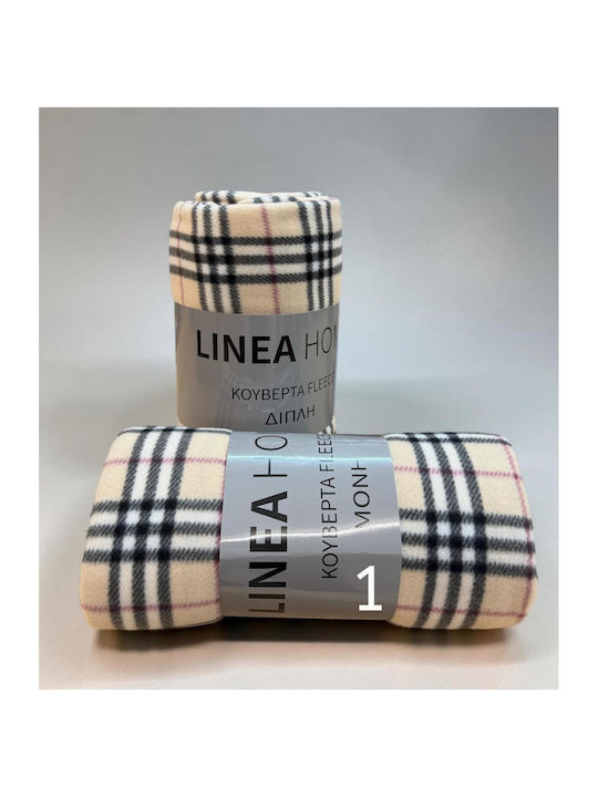 Linea Home Fleece Single Blanket 150x200cm Beige