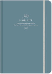 adBook Slow Life Ημερήσια Ατζέντα B6 2027 Μπλε ...