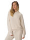 Damen Kapuzen Sweatshirt Beige