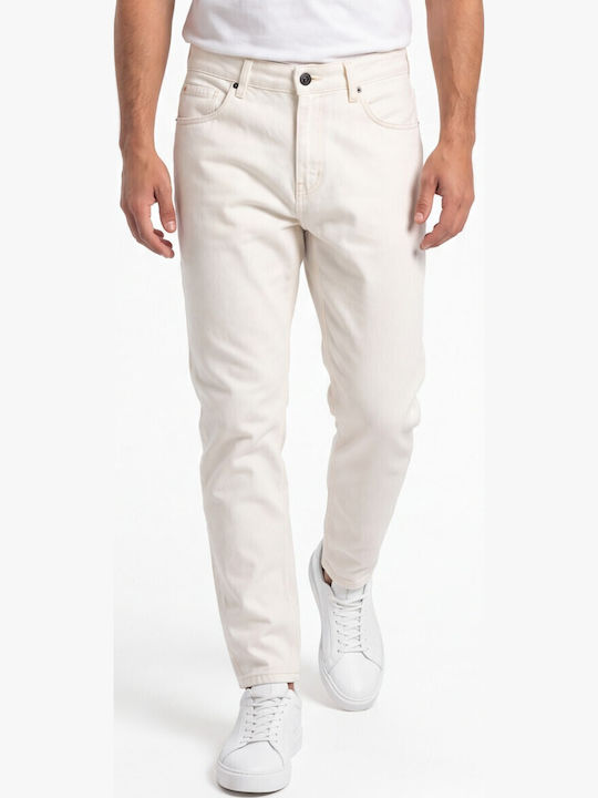 Ben Tailor Ανδρικό Παντελόνι Relaxed Fit Εκρου