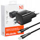 Mcdodo Handyladegerät mit USB-C Ausgangsanschluss und Kabel USB-C - Lightning 20W Schwarz (CH-4693)