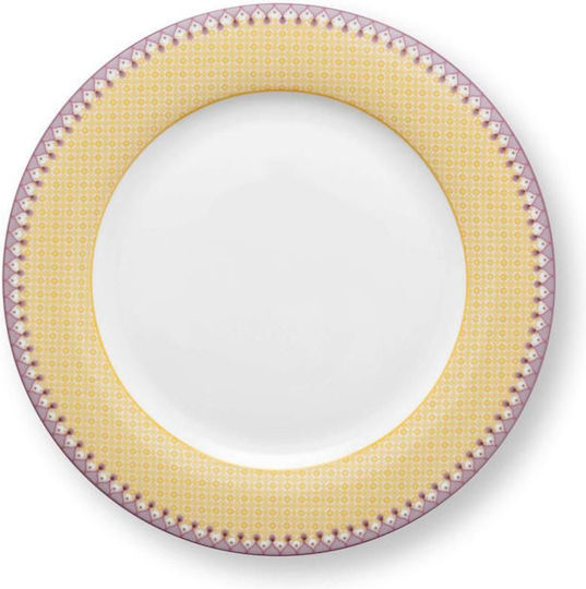 PiP Studio Shallow Yellow Plate With Diameter 26.5cm 6 Pieces
