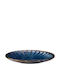 Lumarko Deep Porcelain Blue Plate with Diameter 20.5cm
