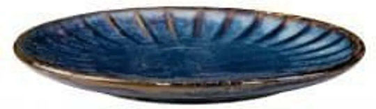 Lumarko Deep Porcelain Blue Plate with Diameter 20.5cm