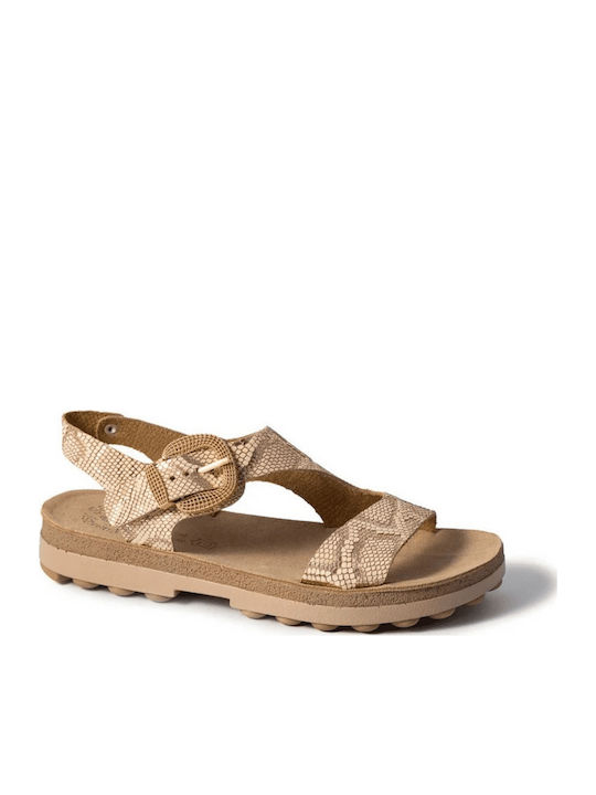 Fantasy Sandals Leder Flache Sandalen für Damen...