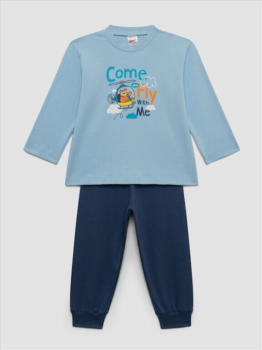 Minerva Kids Summer Pajamas Light Blue W27 W27