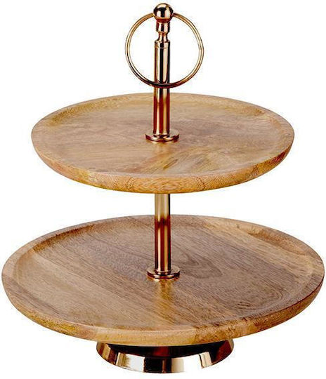 Zaros Hölzernes Etagere 2 Etagen