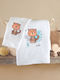 Rythmos Liono Bath Towel Set 2 pcs White 500gr/m² Weight