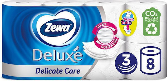 Zewa Deluxe Hârtie Igienică 8 Role 3 Foi 8 Ambalaje