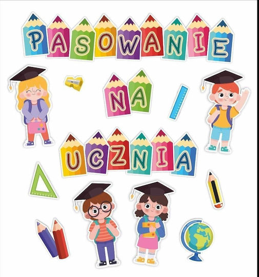 LearnHow Παιδικό Διακοσμητικό Αυτοκόλλητο Τζαμιού 27τμχ