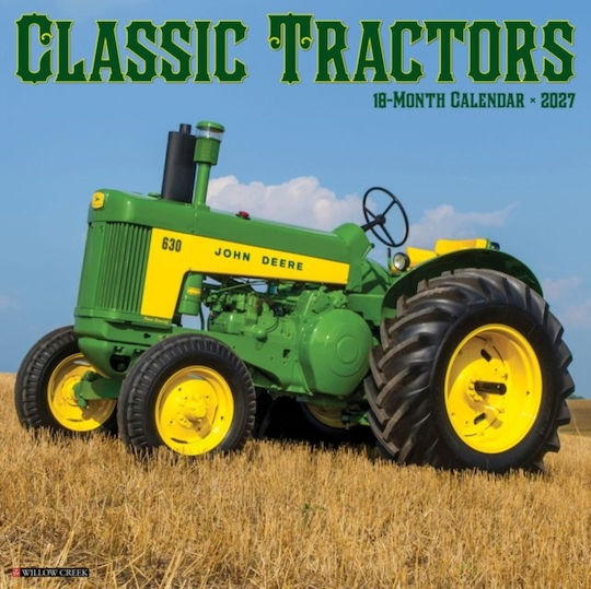 Willow Creek Press Classic Tractors Daily Wall Mounted Diary 2027