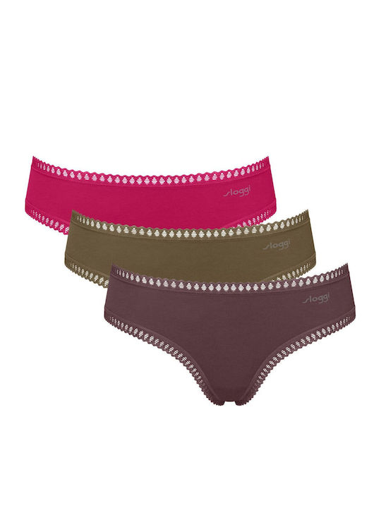 Sloggi Women's Briefs 3Pack Multicolour