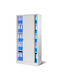 Metal Office Cabinet with Lock Grey 90x40x185cm