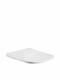 Vinci Slim Soft Close Plastic White Toilet Seat
