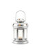 Koopman Koopman Metallische Tischlaterne Silber 12x10x15cm