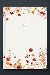 adBook Grace Agendă zilnică B5 2027 17x25cm