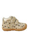 Kinder Sneaker Hoch Anatomisch mit Bügel- und Schleifenverschluss Beige