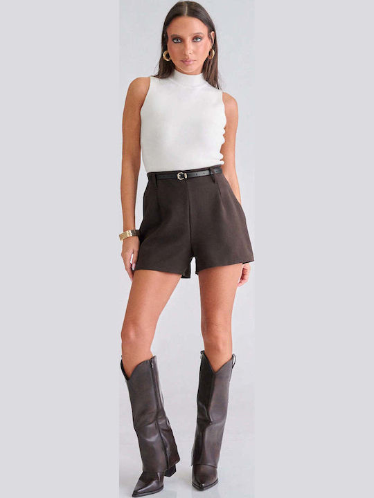 Decoro Women's Shorts Dark Brown
