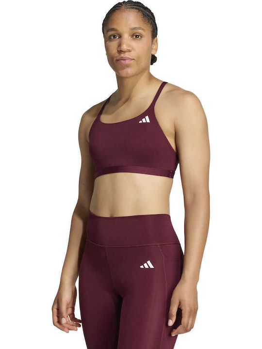 adidas Adidas Women Athletic Sports Bra Burgundy
