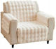 4living Protective Armchair Cover 190x165cm In Beige Color