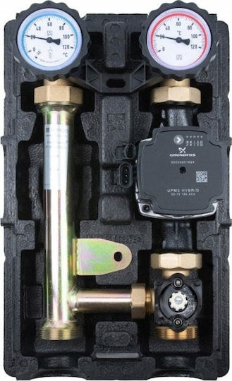 Afriso Grup de Pompă Mk Dn25 Vană de Amestec cu Trei Căi Pompă Grundfos Upm3 Hybrid 25-70 Dwz