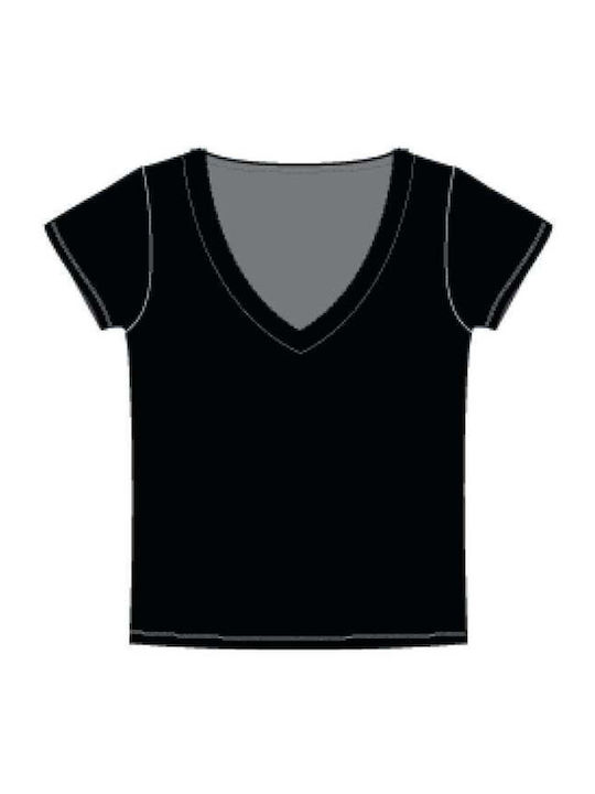 Walk Short Sleeve Black Women's Undershirt