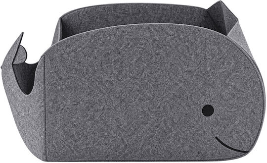 Gray Whale Portable Felt Diaper Cosmetic Organizer 38x20x17cm