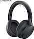 RB-100HB Wireless Bluetooth Over Ear Headphones with 8 Hours Playing Time Black