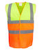 Yoko Hvw122 Yoko Men's Work Vest with Reflective Tapes Yellow