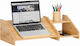 Relaxdays Bamboo Stand for Laptop Beige