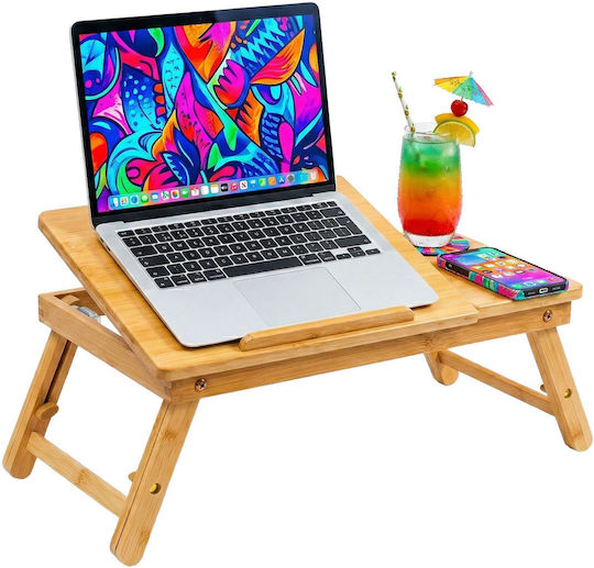 Relaxdays Τραπεζάκι για Laptop έως 17.3" Μπεζ 10053035