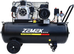Zemek Compresor de Aer Monofazat 92dB cu Putere 3.5hp și Rezervor de Aer 100lt Zemek Compresor de Aer Monofazat 92dB cu Putere 3.5hp și Rezervor de Aer 100lt