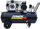 Zemek Einphasiger Luftkompressor 92dB mit Leistung 3.5hp und Luftkammer 100lt