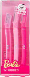 Barbie Eyebrow Grooming Razors 3 Pieces