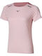 Tricou Sport Damă cu Uscare Rapidă și Inserții Transparente Roz