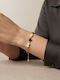 Prime Steel Women's Steel Chain Bracelet with Pearls