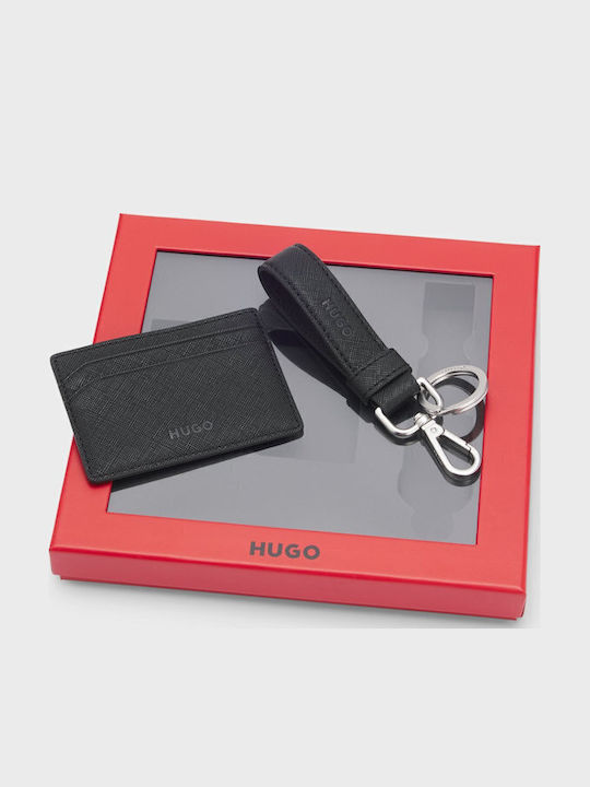 Hugo Gift Boced Faux Leather Card Holder Key Ring Hugo Gift Boced Faux Leather Card Holder Key Ring