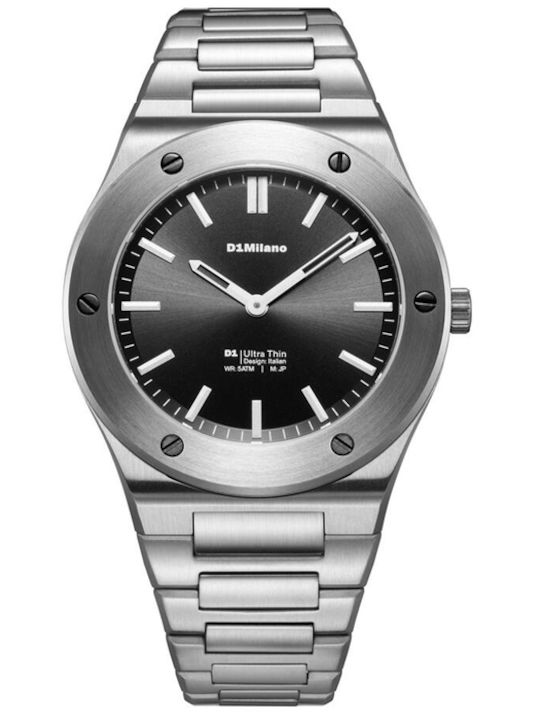 Ultra Thin Women's 39mm Battery-Powered Watch with Silver Stainless Steel Bracelet