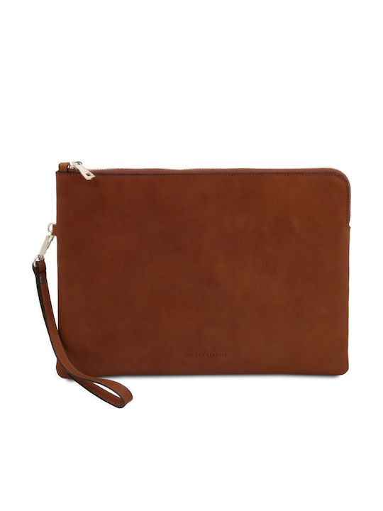 Tuscany Leather Leather Men's Handbag Brown