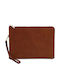 Leather Men's Handbag Brown