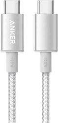 Anker Cablu Braided USB-C tată - USB-C 100W Alb