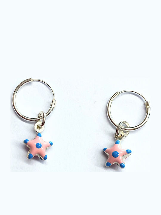Amalfi Accessories Kinderohrringe Sterne aus Silber