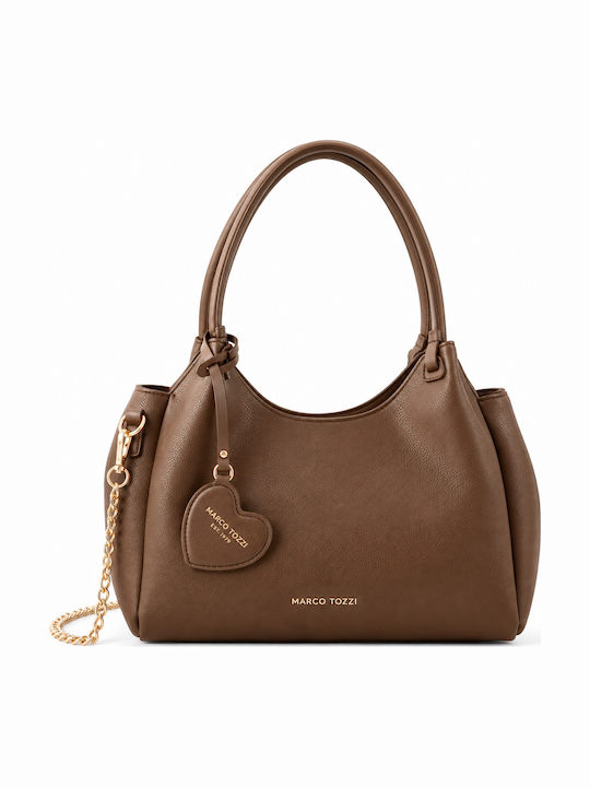 Braune Damen-Schultertasche