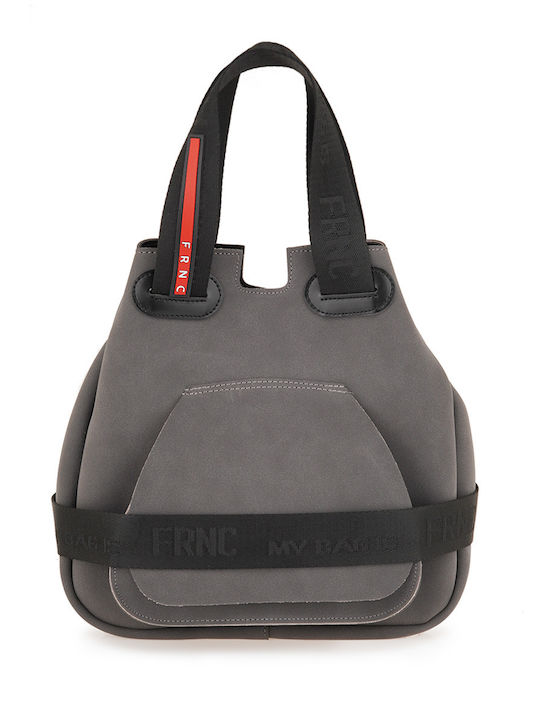 FRNC Women's Tote Bag Suede Grey
