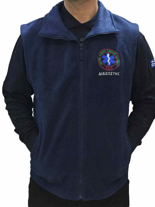 Roly Herren-Arbeitsweste mit Fleecefutter Blau