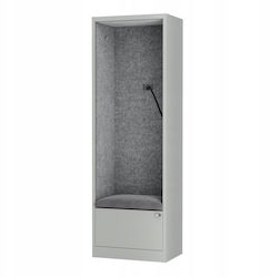 Jan Nowak Cabină Acustică Sally Mentalbox 600 Mm Corp Gri Scaun Gri