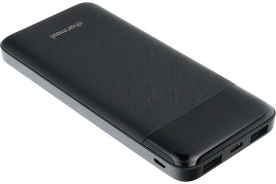 Charmast W1056 Външна батерия 10000mAh 20W с 2 USB-A порта Черна