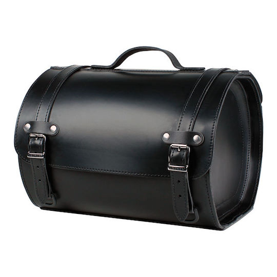 Ledrie Leather Motorcycle Saddle Bag 32 L in Black