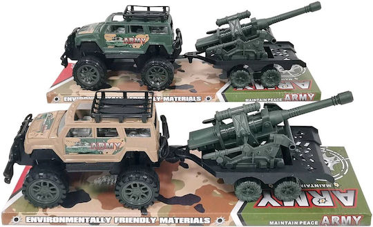 ToyMarkt Τζιπ Friction & Free Wheel Αυτοκινητάκι Στρατιωτικό